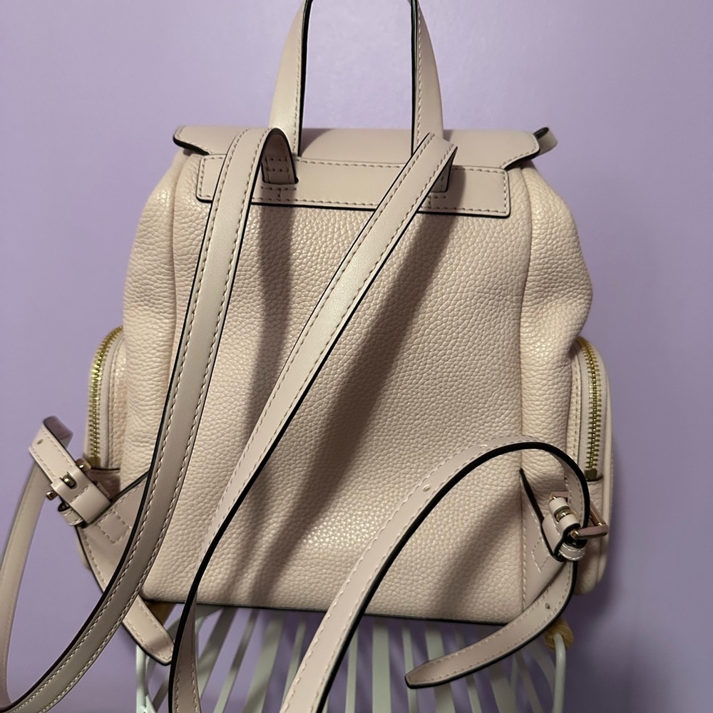 Michael Kors Pink Backpack with Gold Accents - Picture 2 of 2